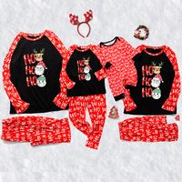 Fashion Santa Claus Deer Polyester Family Matching Outfits main image 2