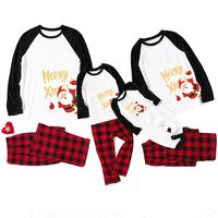 Mode Weihnachtsmann Plaid Polyester Familie Passenden Outfits main image 3