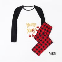 Mode Weihnachtsmann Plaid Polyester Familie Passenden Outfits main image 2