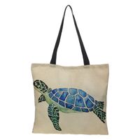 3d Print Animal Fashion Handbag Shopping Bags sku image 2