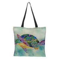 3d Print Animal Fashion Handbag Shopping Bags sku image 6