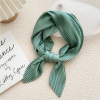 Nihaojewelry Wholesale Simple Fold Solid Color Small Square Scarf sku image 14