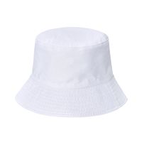Unisex Simple Style Solid Color Sewing Flat Eaves Bucket Hat main image 4