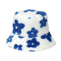 Women's Fashion Flower Sewing Flat Eaves Bucket Hat sku image 1