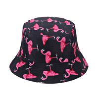 Women's Fashion Flamingo Sewing Flat Eaves Bucket Hat main image 5