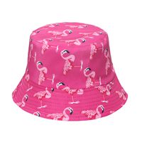Women's Fashion Flamingo Sewing Flat Eaves Bucket Hat sku image 5