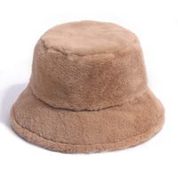 Unisex Fashion Solid Color Sewing Flat Eaves Bucket Hat main image 2