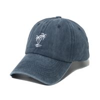 Men's Korean Style Coconut Tree Embroidery Curved Eaves Baseball Cap main image 6