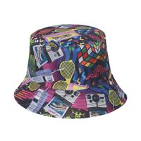 Men's Hip-hop Poker Flat Eaves Bucket Hat main image 2