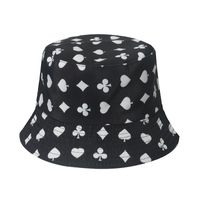 Men's Hip-hop Poker Flat Eaves Bucket Hat sku image 3