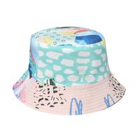 Unisex Simple Style Skull Sewing Flat Eaves Bucket Hat sku image 7