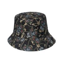 Unisex Hip-hop Punk Streetwear Graffiti Printing Flat Eaves Bucket Hat sku image 1