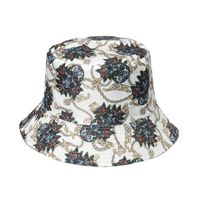 Unisex Simple Style Skull Sewing Flat Eaves Bucket Hat sku image 2