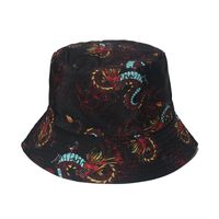 Unisex Simple Style Skull Sewing Flat Eaves Bucket Hat sku image 9