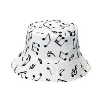 Unisex Fashion Notes Sewing Flat Eaves Bucket Hat main image 5