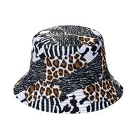 Unisex Fashion Tiger Leopard Sewing Flat Eaves Bucket Hat sku image 14