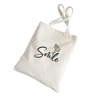 Women's Streetwear Flower Canvas Shopping Bags sku image 4