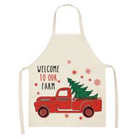Christmas Cute Letter Polyester Apron sku image 16