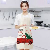 Christmas Cute Letter Polyester Apron main image 3