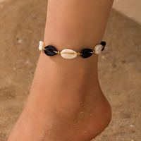 New Jewelry Fashion Creative Alloy Rice Bead Woven Shell Multi-layer Anklet sku image 9