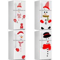 Navidad Muñeco De Nieve Emoji Vacaciones Decoración Diy Dibujos Animados Impermeable Magnético Imán De Nevera main image 1