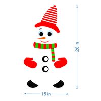 Navidad Muñeco De Nieve Emoji Vacaciones Decoración Diy Dibujos Animados Impermeable Magnético Imán De Nevera sku image 2