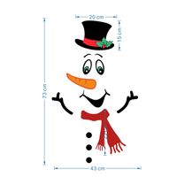 Navidad Muñeco De Nieve Emoji Vacaciones Decoración Diy Dibujos Animados Impermeable Magnético Imán De Nevera sku image 6