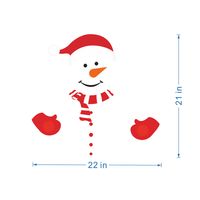 Navidad Muñeco De Nieve Emoji Vacaciones Decoración Diy Dibujos Animados Impermeable Magnético Imán De Nevera sku image 3