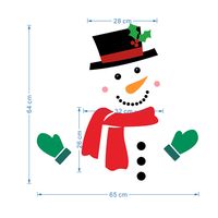 Navidad Muñeco De Nieve Emoji Vacaciones Decoración Diy Dibujos Animados Impermeable Magnético Imán De Nevera sku image 7