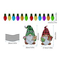 Lumière De Noël Ampoule Vieux Bonhomme Gnome Élans Voiture Décoration Magnétique Autocollant Réfléchissant sku image 10