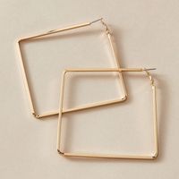 Vintage Style Square Alloy Earrings main image 4
