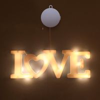 عيد الحب رومانسي شكل القلب بلاستيك تاريخ اضاءات sku image 1