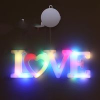 Valentine's Day Romantic Heart Shape Plastic Date Lightings sku image 2