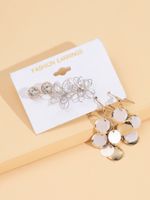 Mode Fleur Alliage Gland Évider Strass Femmes Boucles D'oreilles 1 Jeu main image 8