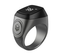 Fashion Simple Contrast Color Black Screen Smart Counter Ring main image 4