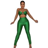 Women's Sexy Solid Color Polyester Backless Pants Sets main image 3