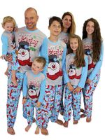 Casual Cartoon Snowman Cotton Family Matching Outfits sku image 26