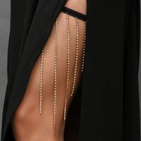 Fashion Tassel Alloy Diamond Rhinestones Women's Body Chain sku image 1