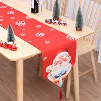 Christmas Simple Style Christmas Tree Letter Cloth Office Table Runner main image 4