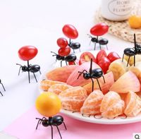 Cute Ants Plastic Fruit Fork 12 Pieces main image 2
