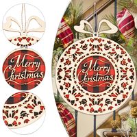 Christmas Fashion Letter Wood Hanging Ornaments main image 3