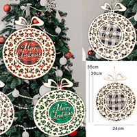 Christmas Fashion Letter Wood Hanging Ornaments main image 1