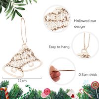 Christmas Simple Style Geometric Wood Party Hanging Ornaments main image 5