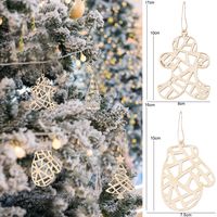 Christmas Simple Style Geometric Wood Party Hanging Ornaments main image 4
