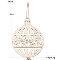 Christmas Simple Style Geometric Wood Party Hanging Ornaments sku image 4
