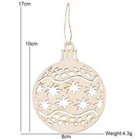 Christmas Simple Style Geometric Wood Party Hanging Ornaments sku image 6