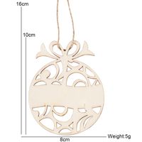 Christmas Simple Style Geometric Wood Party Hanging Ornaments sku image 7