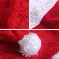 Noël Pastorale Couleur Unie Chiffon Fête Chapeau De Noël main image 4
