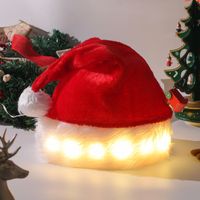 Christmas Pastoral Solid Color Cloth Party Christmas Hat main image 2