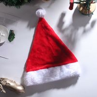 Christmas Pastoral Solid Color Cloth Party Christmas Hat main image 5